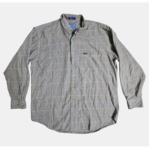 Vintage Pendleton Micro Check Wool Long Sleeve Button Down Shirt L Prep Workwear